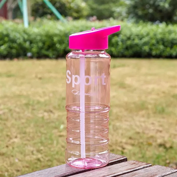 25 Oz. Water Bottles With Flip Straw Lid