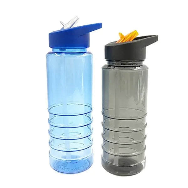 25 Oz. Water Bottles With Flip Straw Lid