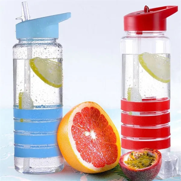 25 Oz. Water Bottles With Flip Straw Lid