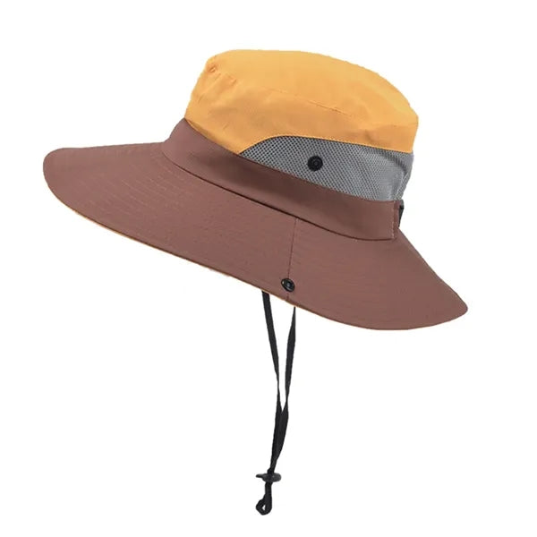 Quick Dry Sun Hat With Drawstring Closure