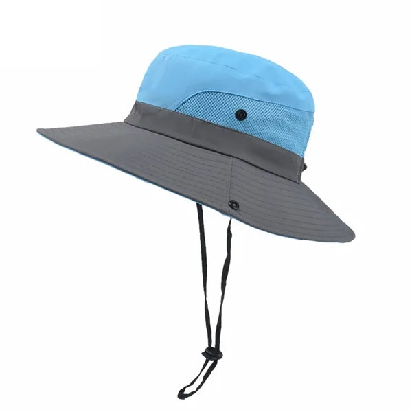 Quick Dry Sun Hat With Drawstring Closure