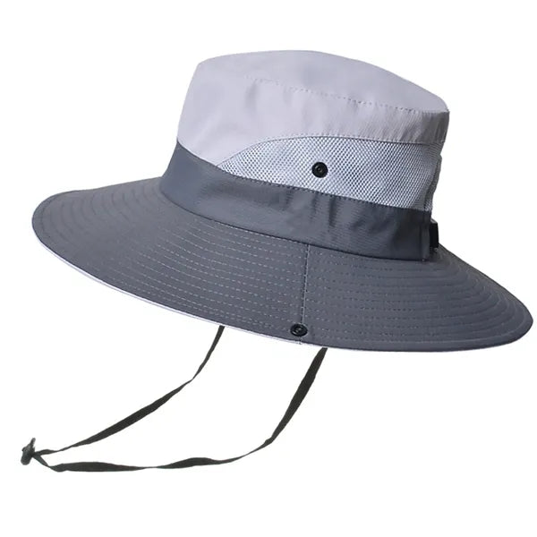 Quick Dry Sun Hat With Drawstring Closure