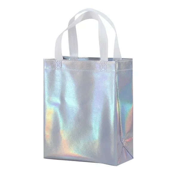 Colorful Laser Long Handle Non woven Tote Bag