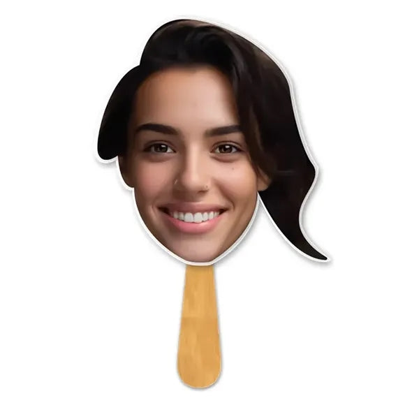 Face Cutout Hand Fan