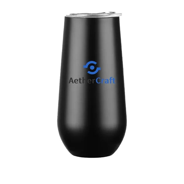6 oz. Eggshell Vacuum Insulated Stainless Steel Wine and Bee