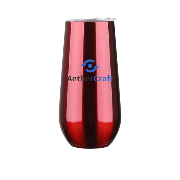 6 oz. Eggshell Vacuum Insulated Stainless Steel Wine and Bee