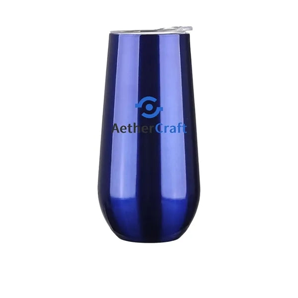 6 oz. Eggshell Vacuum Insulated Stainless Steel Wine and Bee