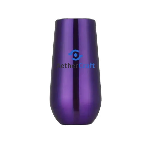 6 oz. Eggshell Vacuum Insulated Stainless Steel Wine and Bee