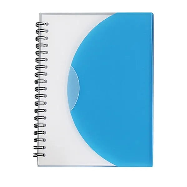 Mini Creative Half-Circle Notebook with Side Flip Spiral Bin