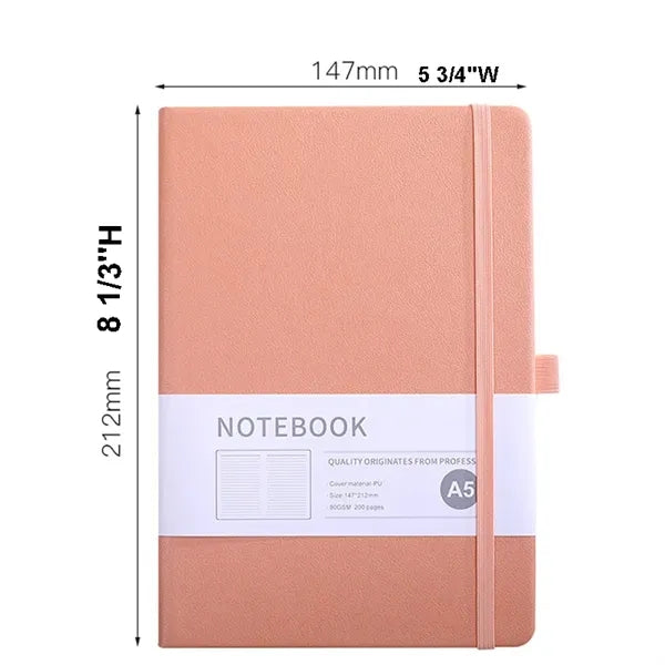 A5 Hardcover Journal Notebook 200 Lined Pages