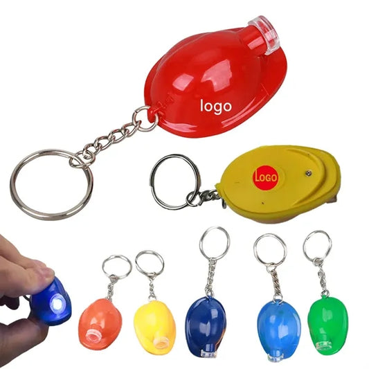Safety Helmet Flashlight Keychain