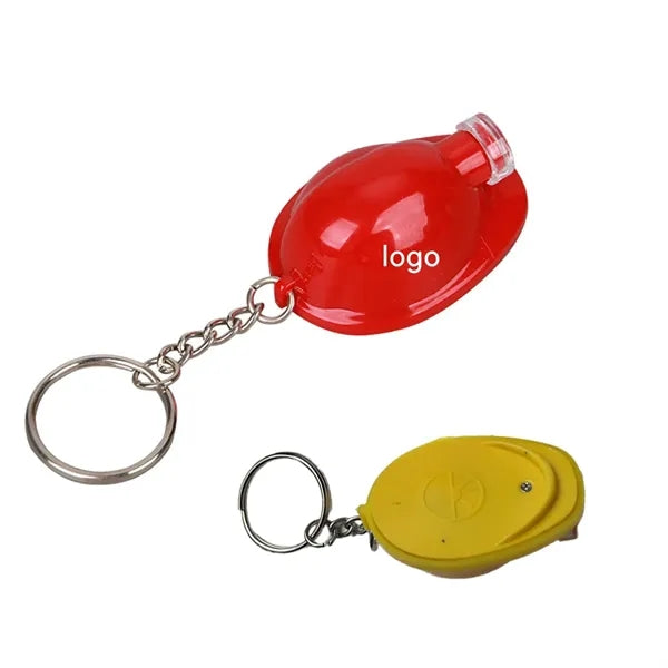 Safety Helmet Flashlight Keychain
