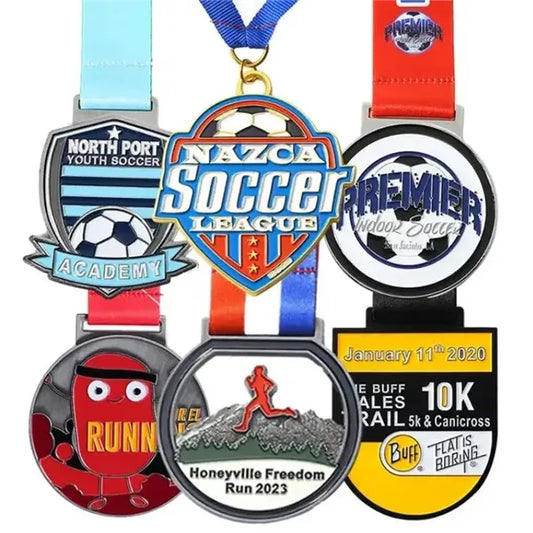 Economy Die Struck Enamel Medals & Medallions-Fiesta