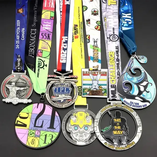Economy Die Struck Enamel Medals & Medallions-Fiesta