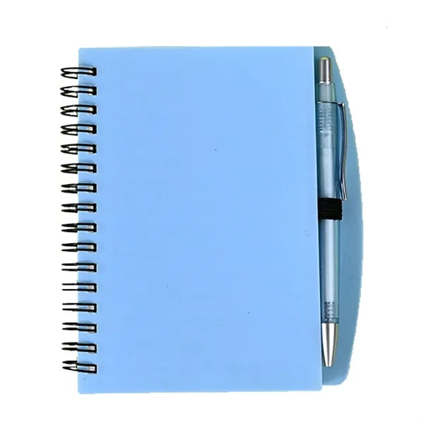 A5 Spiral Notebook with Pen Colorful Soft Cover Lined Loos