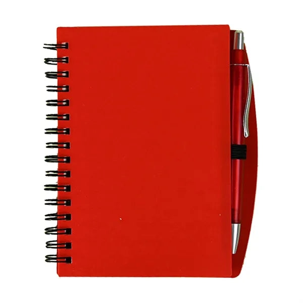 A5 Spiral Notebook with Pen Colorful Soft Cover Lined Loos
