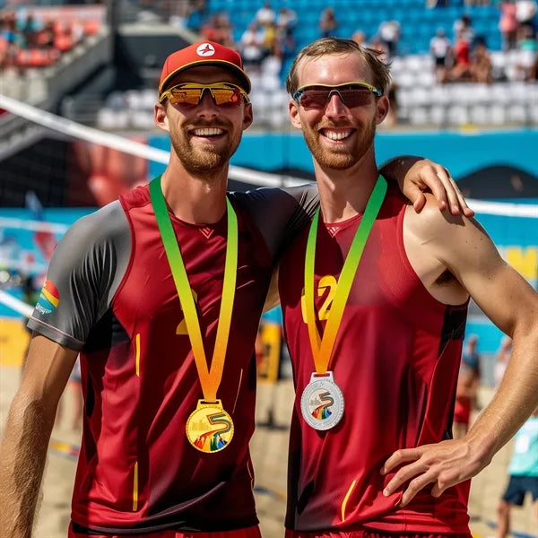 Trophy Medals In Gold Silver With Ribbon