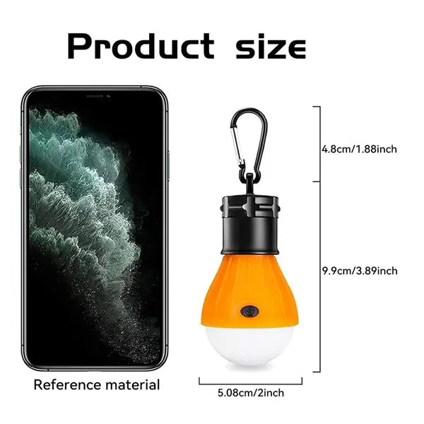 Portable LED Tent Light Hook Emergency Camping Bulb Lantern