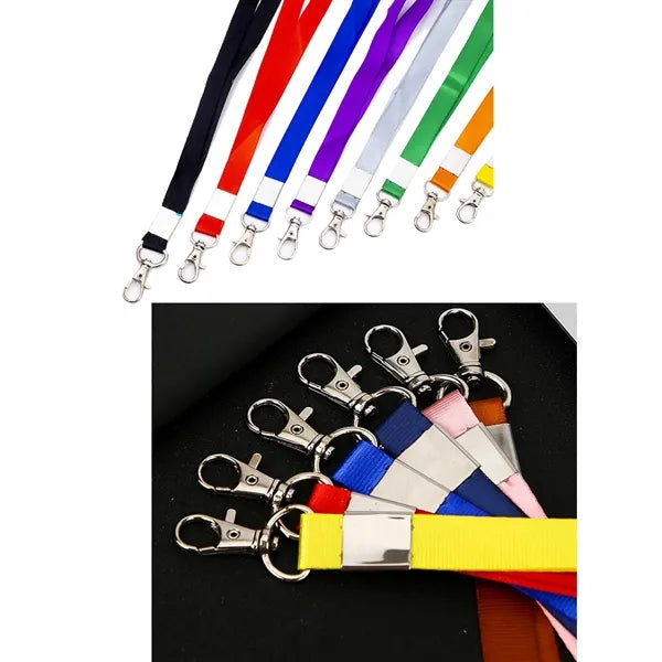 Thickened Name Badge Lanyard with Metal Clip