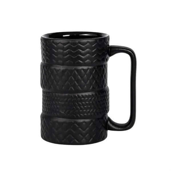 Tire-Shaped Ceramic Mug