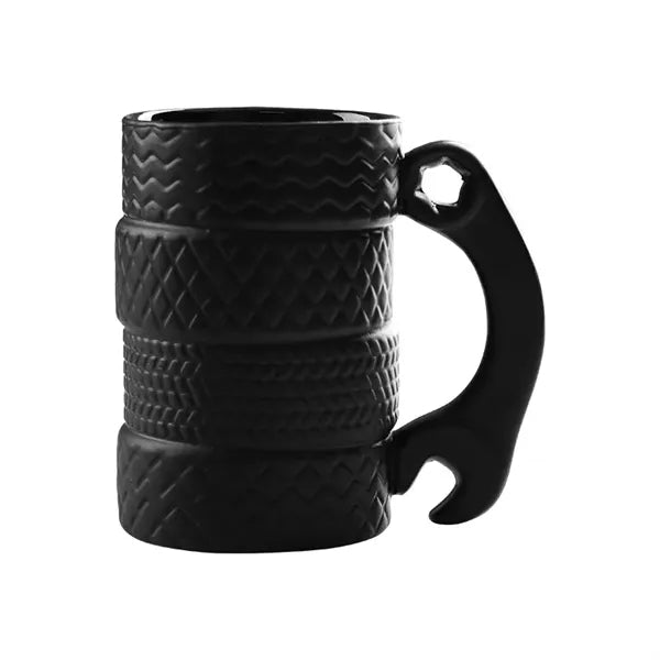 Tire-Shaped Ceramic Mug