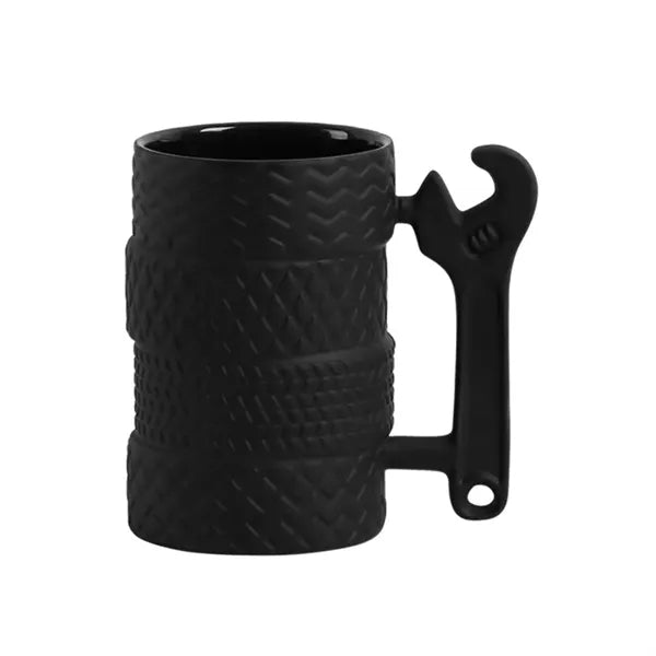 Tire-Shaped Ceramic Mug