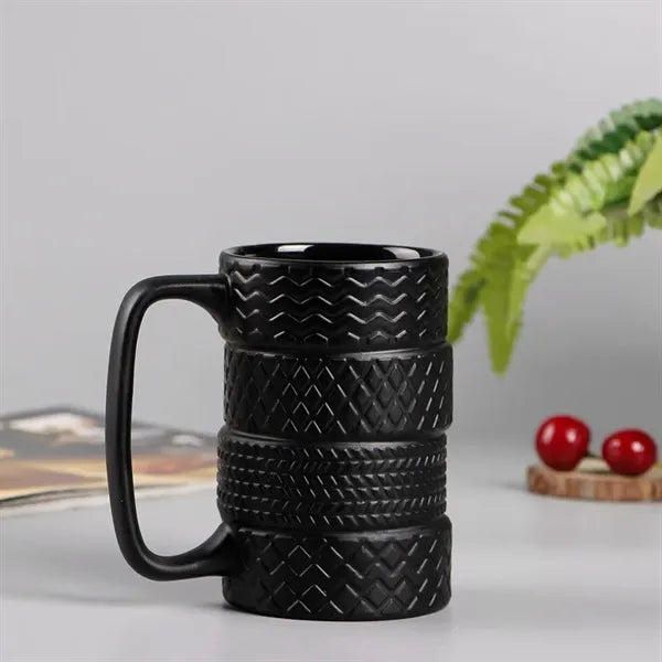 Tire-Shaped Ceramic Mug