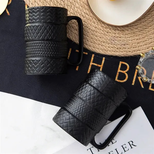 Tire-Shaped Ceramic Mug