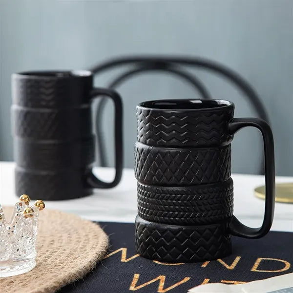 Tire-Shaped Ceramic Mug