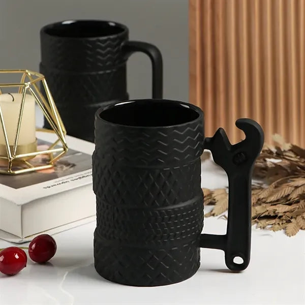 Tire-Shaped Ceramic Mug
