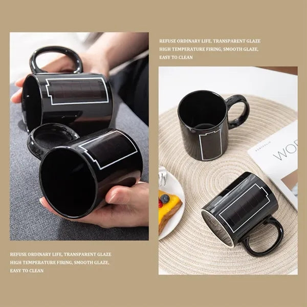 Heat-Activated Color-Changing Ceramic Mug