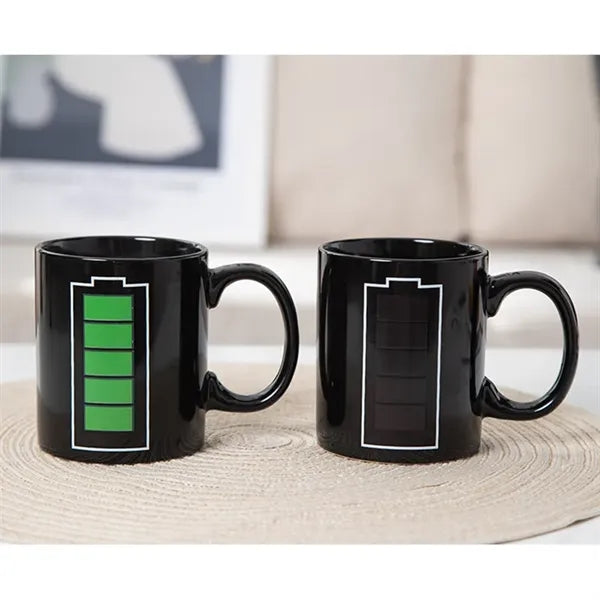 Heat-Activated Color-Changing Ceramic Mug