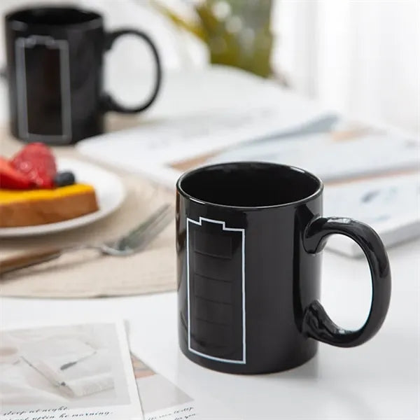 Heat-Activated Color-Changing Ceramic Mug