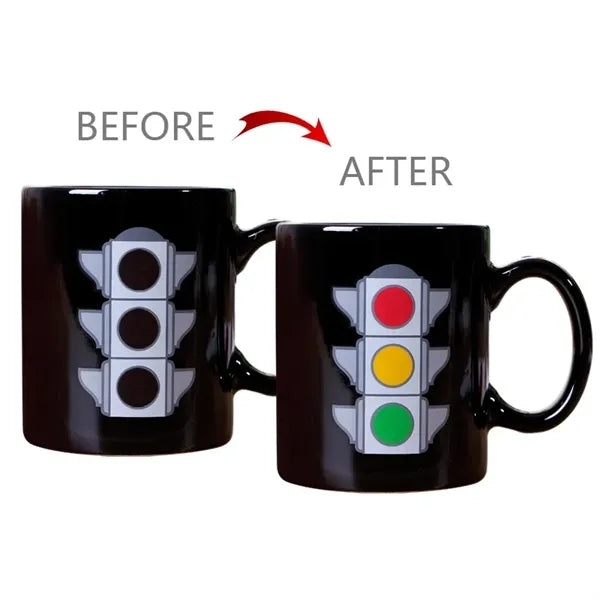 Heat-Activated Color-Changing Ceramic Mug