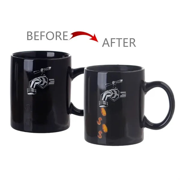 Heat-Activated Color-Changing Ceramic Mug