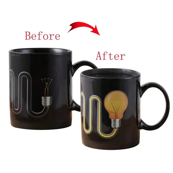 Heat-Activated Color-Changing Ceramic Mug