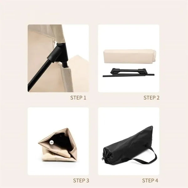 Portable Outdoor Lawn Backrest Chair