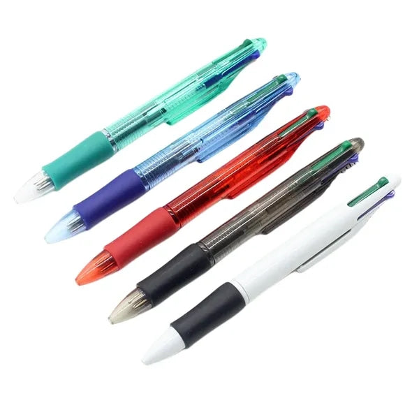 4-Color Retractable Long-Lasting Ink Ballpoint Pen