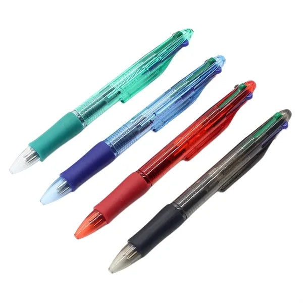 4-Color Retractable Long-Lasting Ink Ballpoint Pen