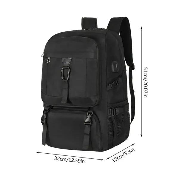 50L Expansion Travel Backpack with Shoe Compartment