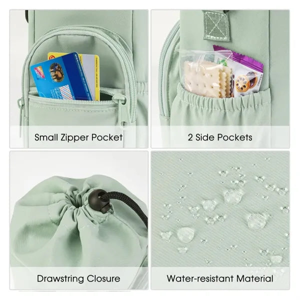 Insulated Water Bottle Bag With Adjustable Strap