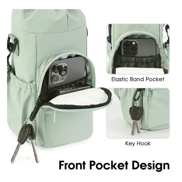 Insulated Water Bottle Bag With Adjustable Strap