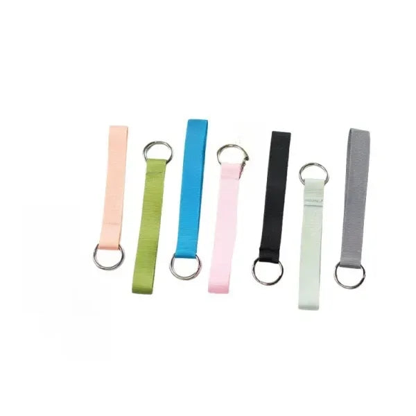 Polyester Lanyard w/Steel Ring for Keys Phone Bottle ID Tag
