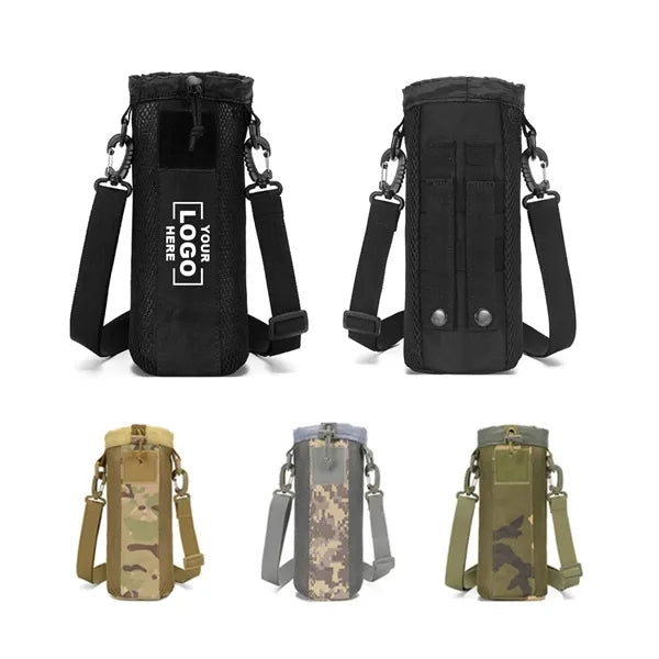 Tactical Mesh Water Bottle Bag with Strap