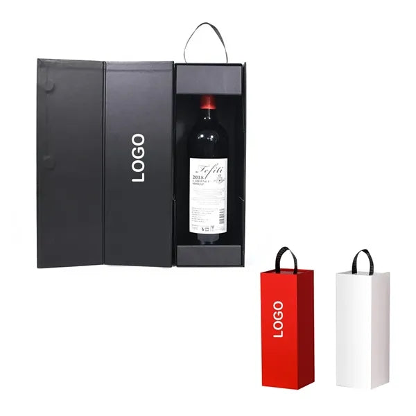 Foldable Single Wine Bottle Gift Box