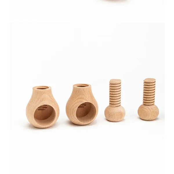 Mushroom Shape Wooden Nut Cracker