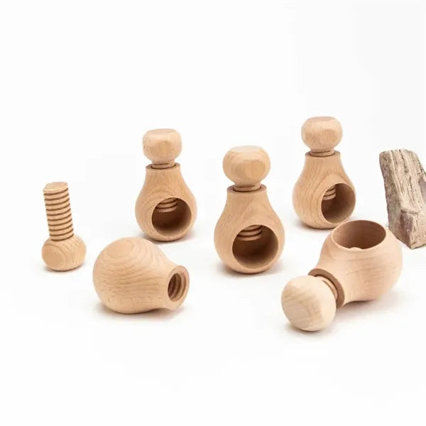 Mushroom Shape Wooden Nut Cracker