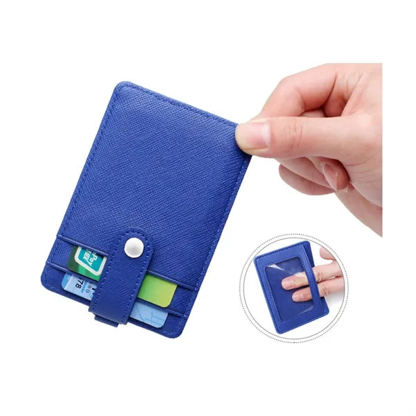 Portable Retractable Lanyard Pu Leather Name Tag