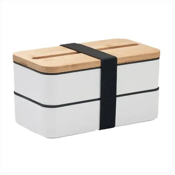 Bamboo Lid Stackable Bento Boxes with Phone Stand