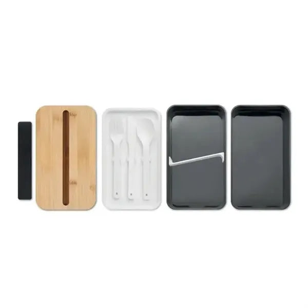 Bamboo Lid Stackable Bento Boxes with Phone Stand